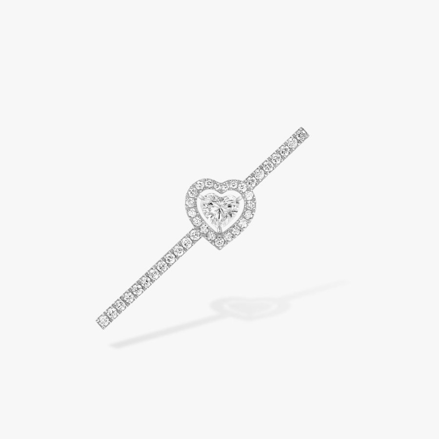 Joaillerie Messika | Mono Boucle D'Oreille Joy Diamant Coeur Pavee 0,15Ct