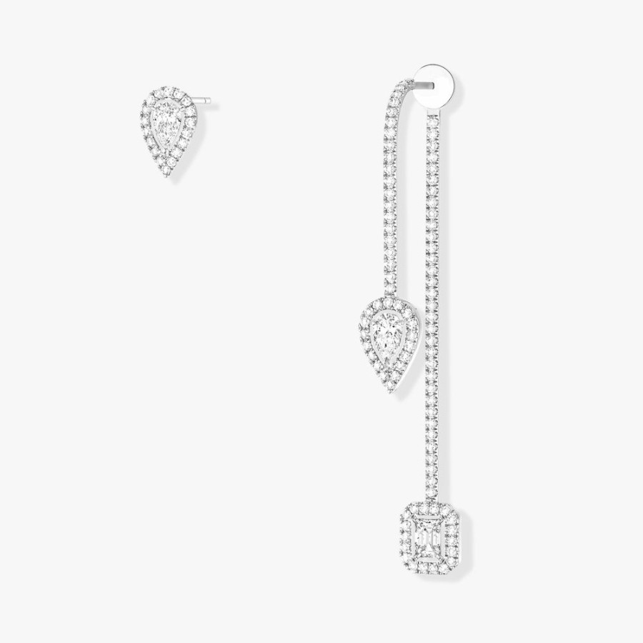 Joaillerie Messika | My Twin Hamecon Pave Et Puce 3X0,10Ct