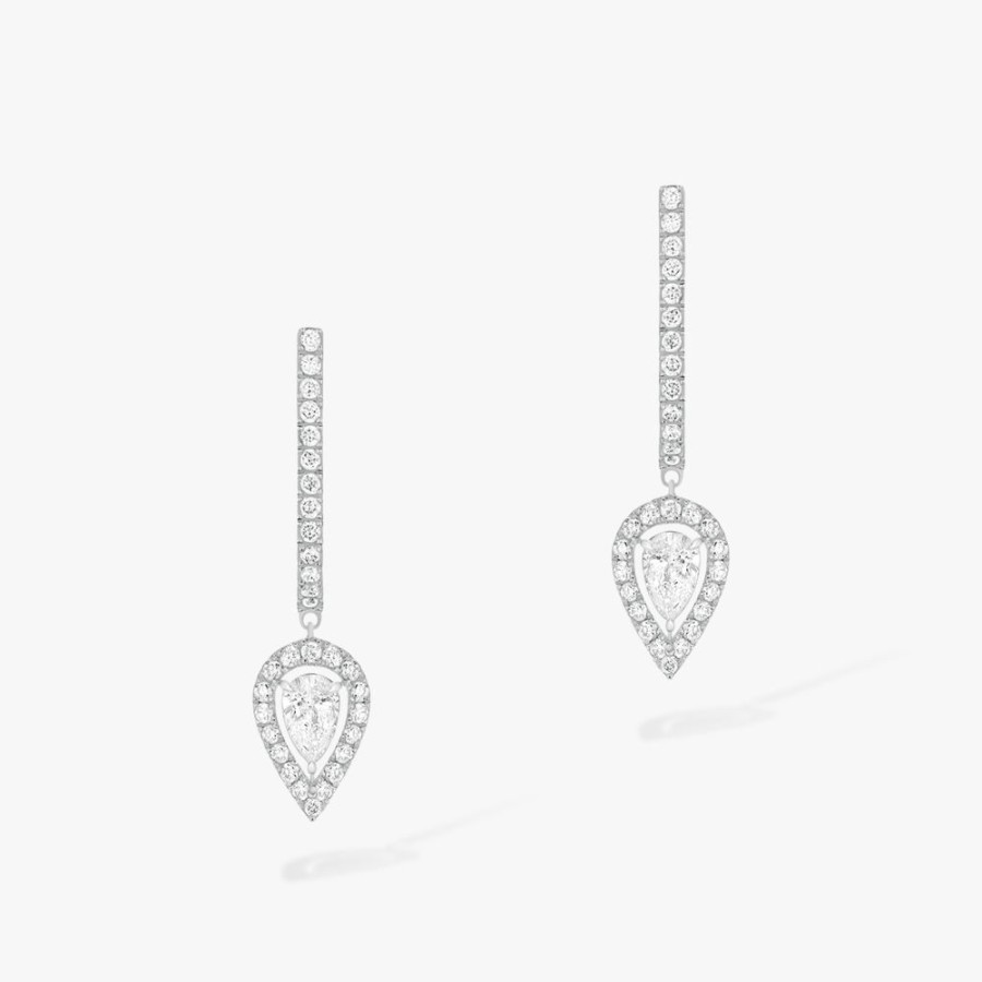 Joaillerie Messika | Creoles Joy Diamant Poire 2X0,10Ct