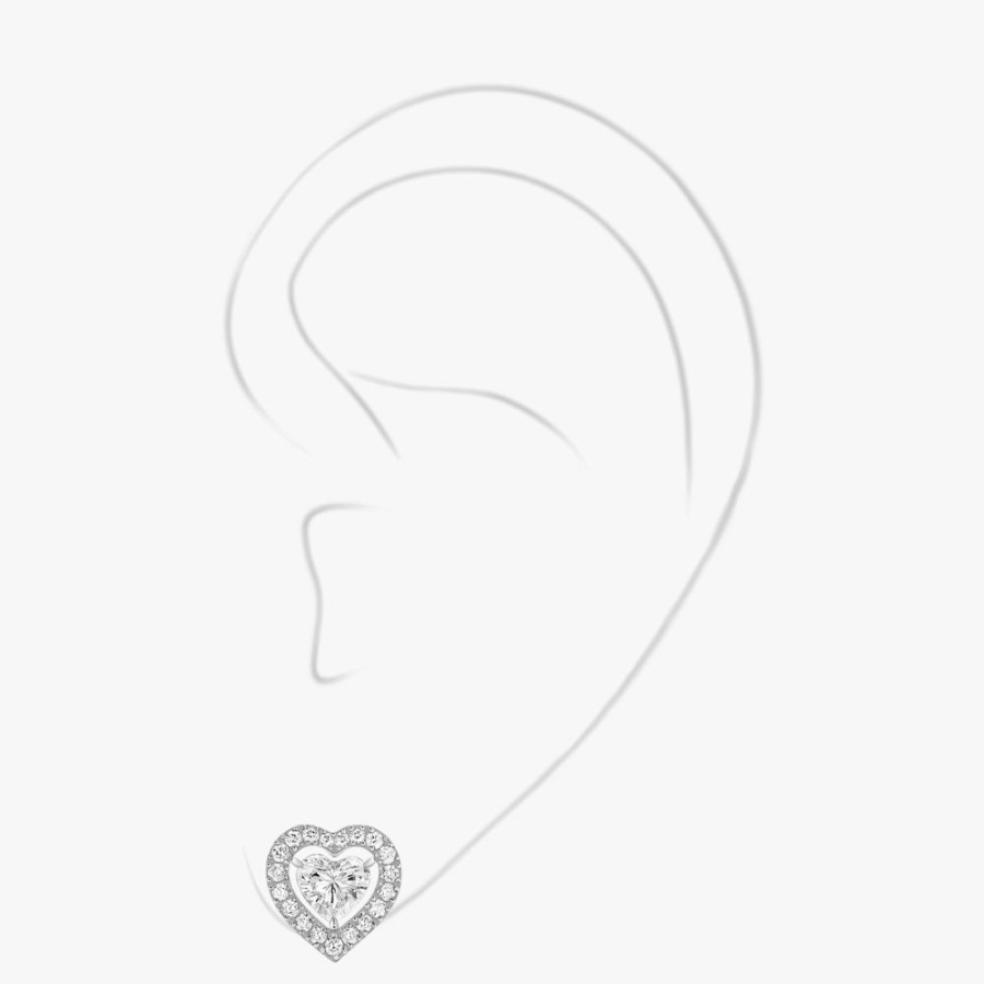 Joaillerie Messika | Puce D'Oreille Joy Coeur 0,15Ct